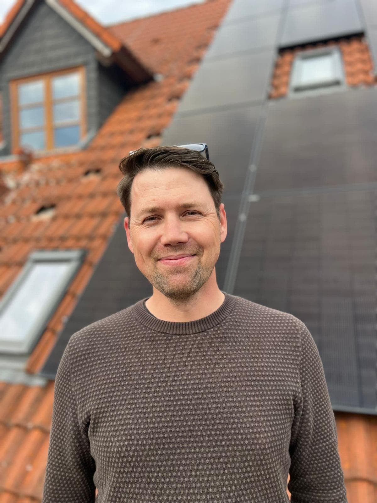 Polaroid-artiges Geburtstagsfoto des Teams.