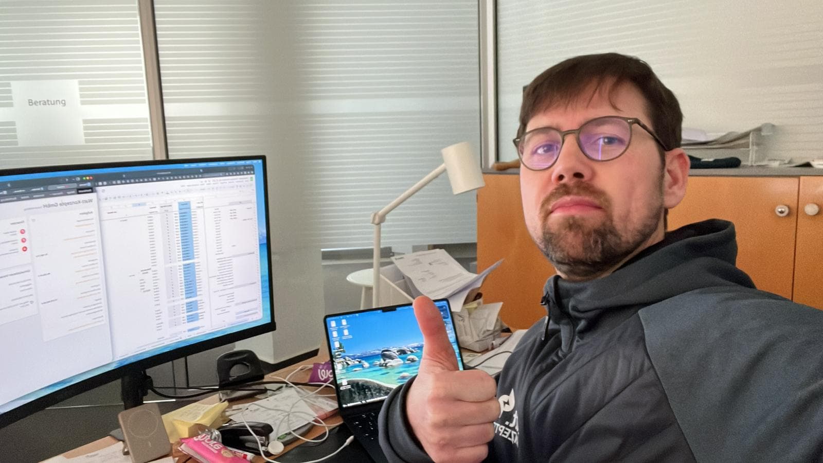 Stimmungsvoller Abschluss der Geburtstags-Collage.